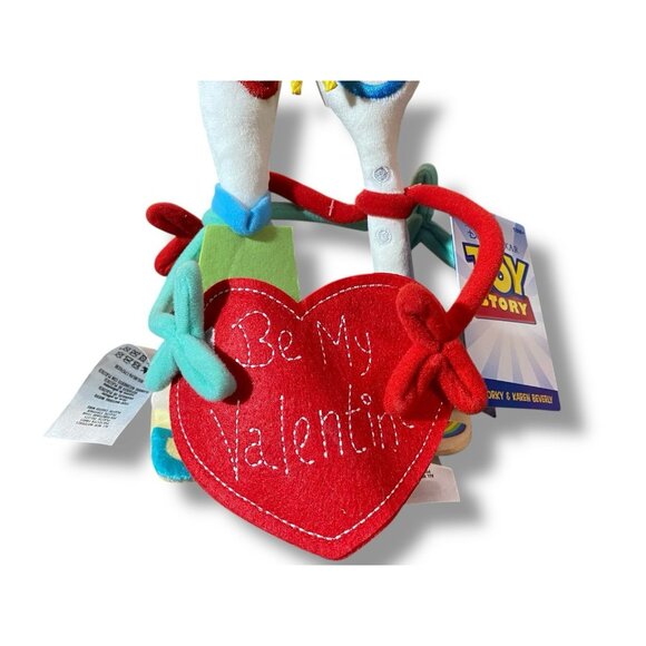 Disney Store Toy Story Forky and Karen Beverly Be My Valentines Day Plush NWT - Picture 3 of 6
